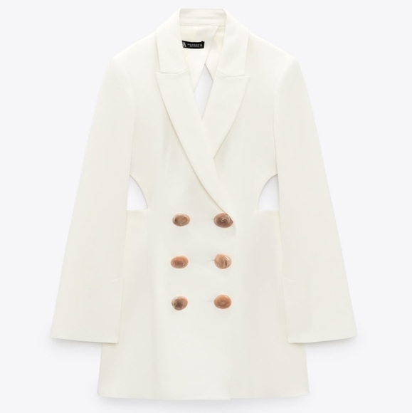 NWT Zara Back Vent Jumpsuit Blazer - Picture 11 of 12